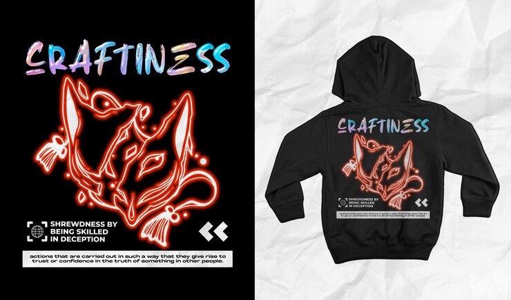 PSD el diseño de neón de la máscara kitsune