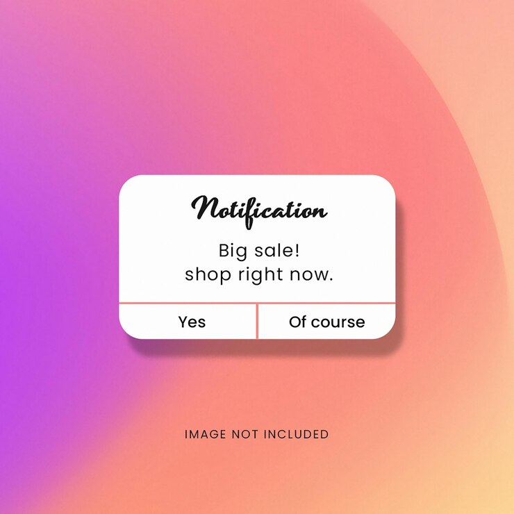 PSD diseño de notificación de recordatorio de psd para redes sociales e plantilla de publicación de instagram