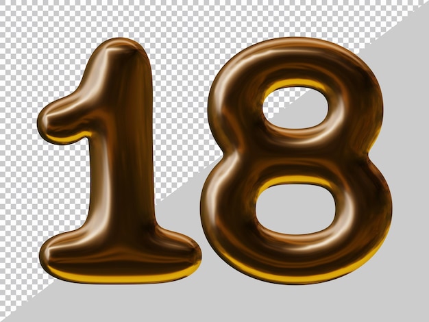 Diseño número 18 con estilo globo en render 3d