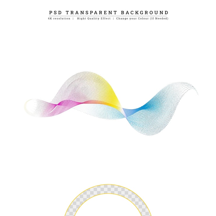 PSD diseño de olas coloridas fondo moderno