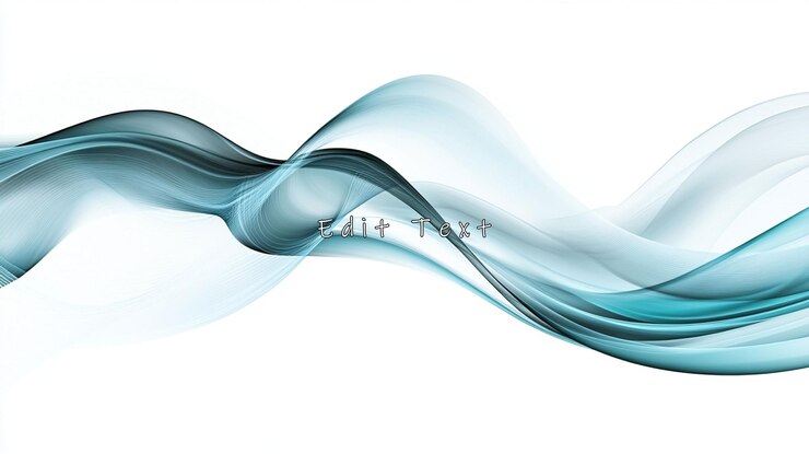 PSD diseño de ondas abstractas de azul azul y azul oscuro