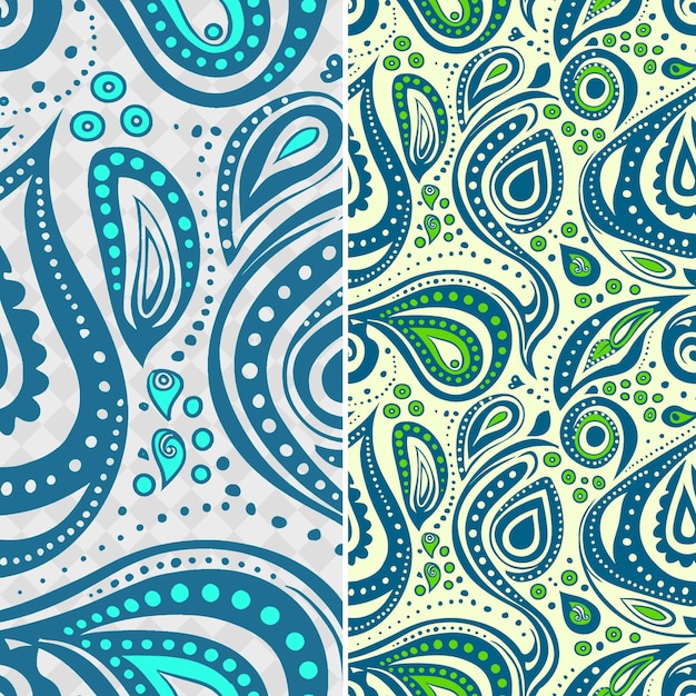 PSD diseño de paisley caracterizado por motivos en forma de lágrima y vector geométrico abstracto creativo c