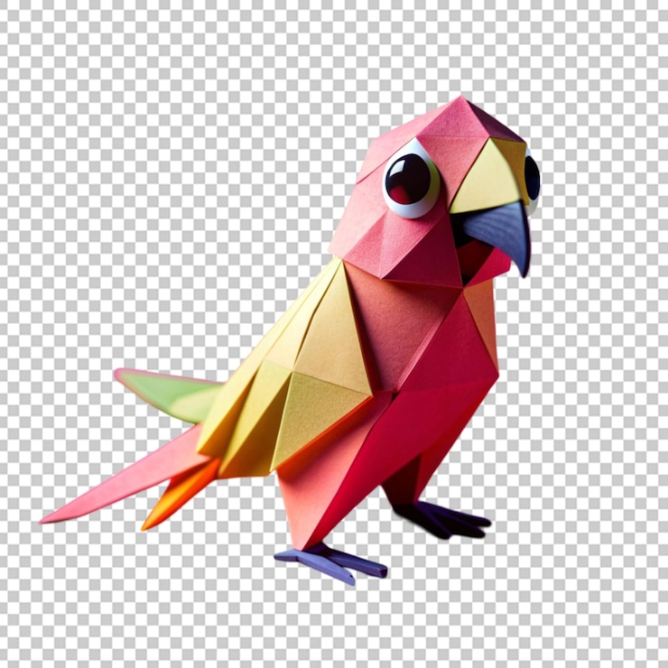 PSD diseño de pájaros coloridos y vibrantes