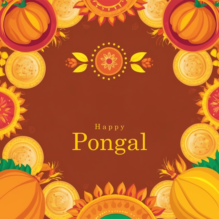 PSD diseño de pancartas del festival de pongal de alta gama psd