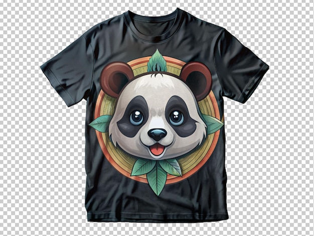 Diseño de panda en la camiseta