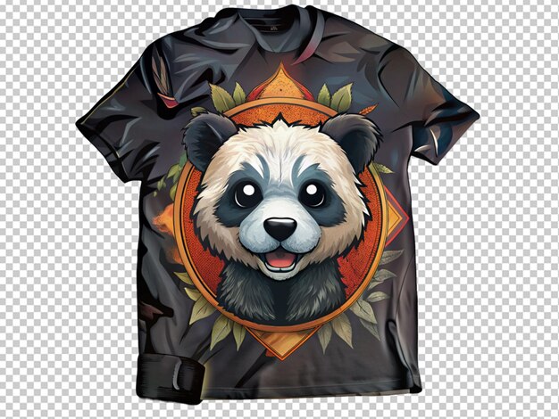 PSD diseño de panda en la camiseta