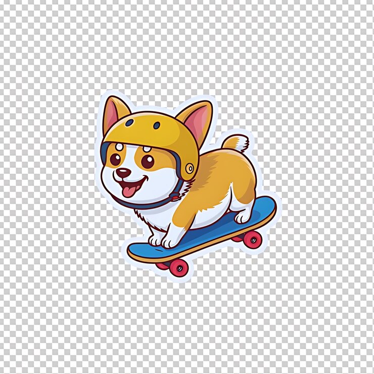 PSD diseño de pegatinas png divertidas y lindas