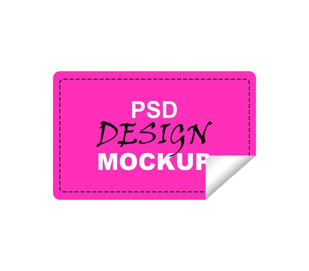 Diseño de pegatinas psd para la maqueta