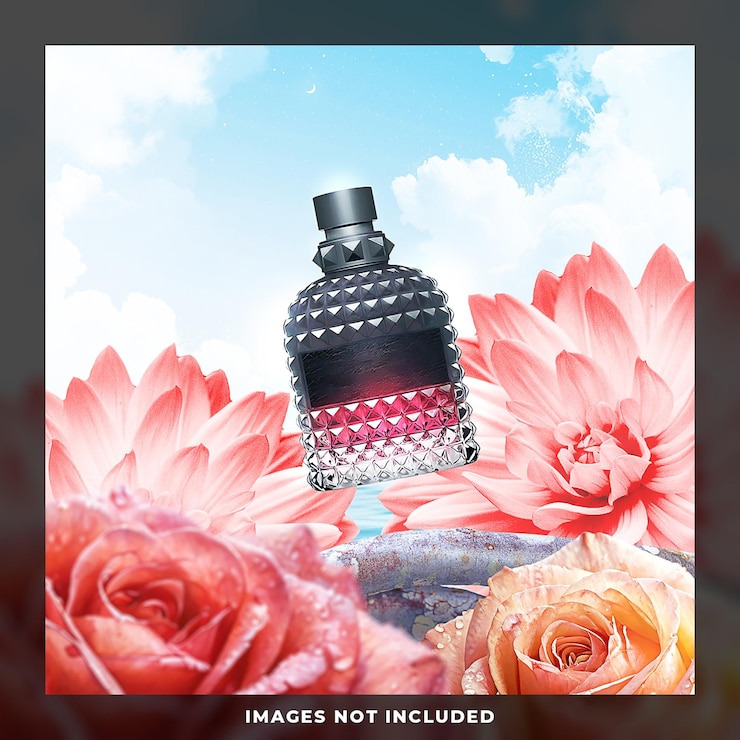 PSD diseño de perfumes para las redes sociales