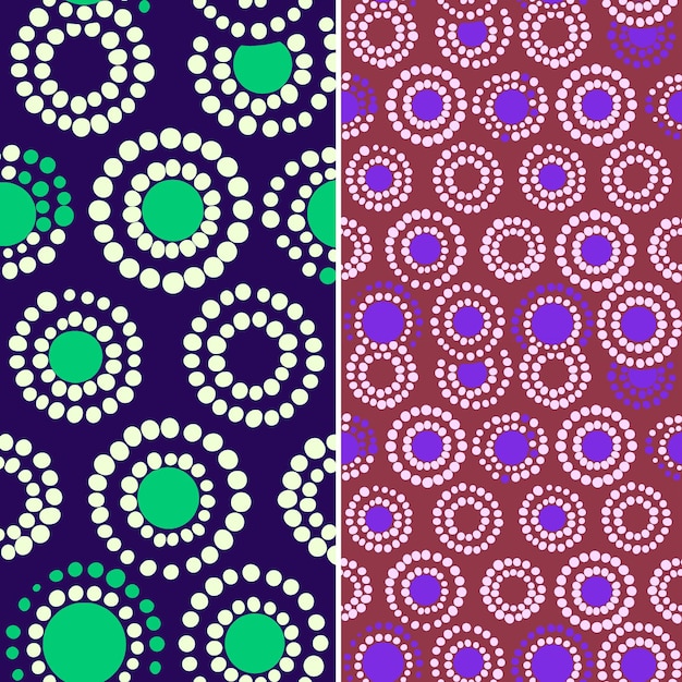 PSD diseño de pintura de puntos aborígenes que consiste en numerosos pequeños vectores geométricos abstractos creativos