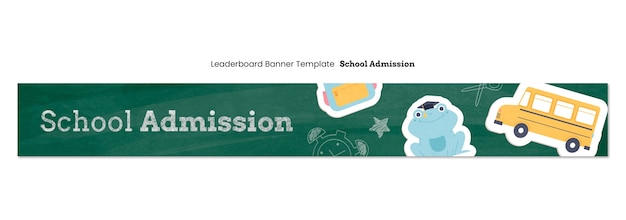 Diseño de plantilla de admisión escolar.