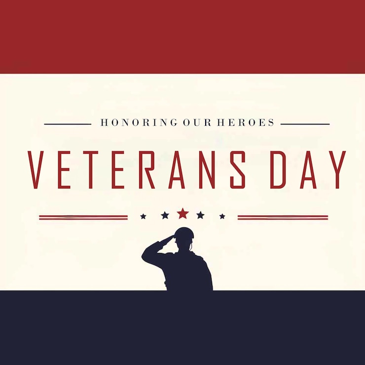 PSD diseño de plantilla de banner para el día de los veteranos