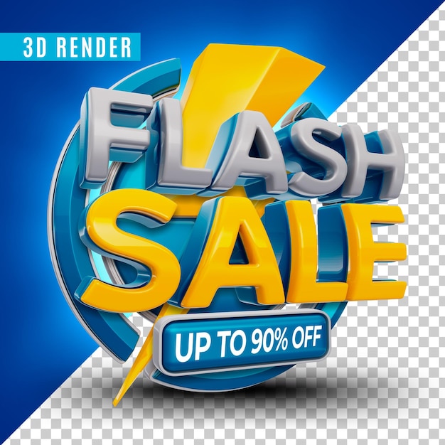 Diseño de plantilla de banner de venta flash psd