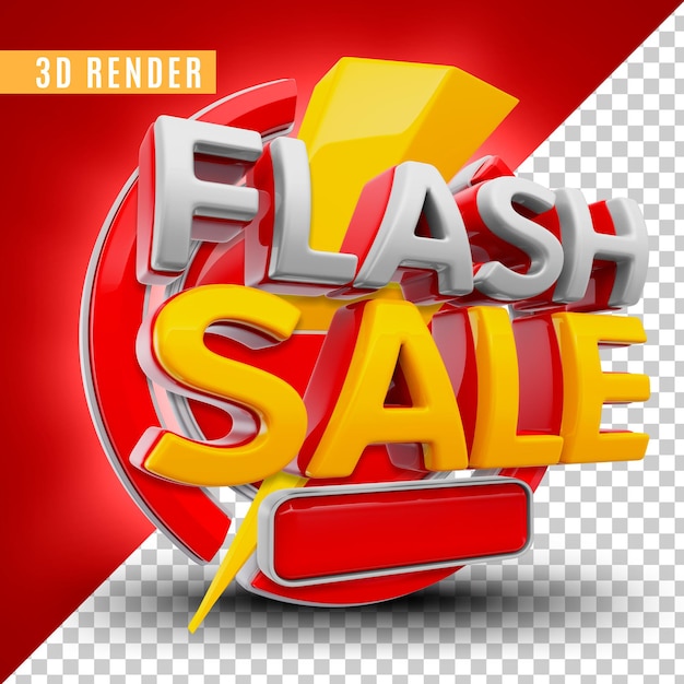 Diseño de plantilla de banner de venta flash psd