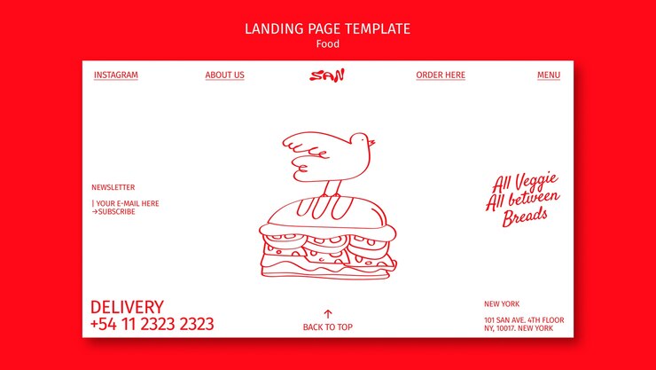 PSD diseño de plantilla de comida