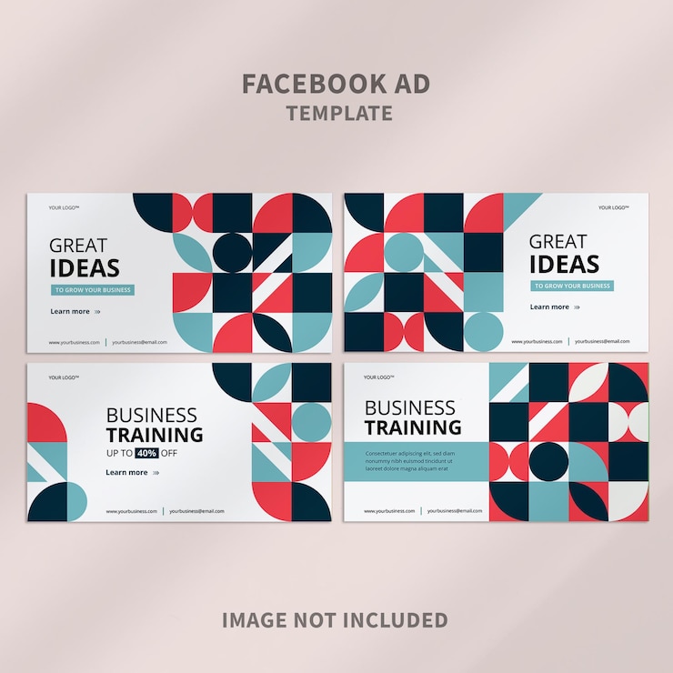 PSD diseño de plantilla corporativa de facebook