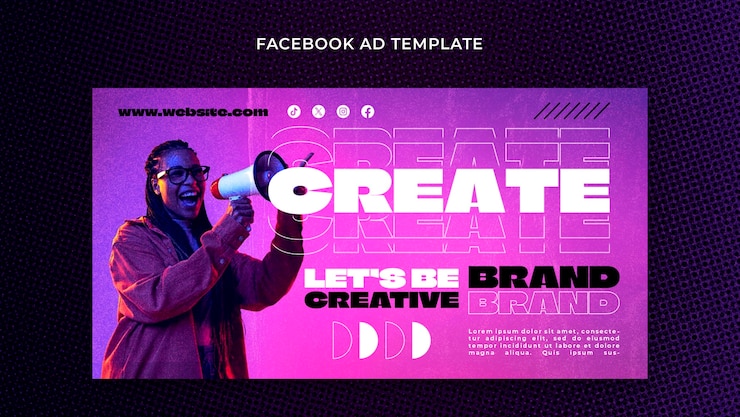 PSD diseño de plantilla de creatividad