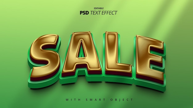 Diseño de plantilla editable de efecto de texto dorado 3d