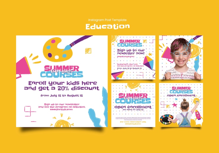 PSD diseño de plantilla de educación