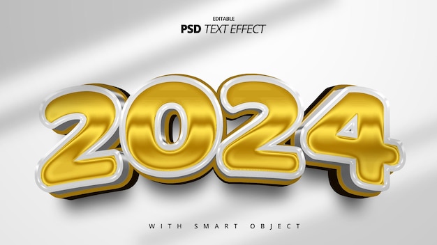 PSD diseño de plantilla de efecto de texto 3d dorado brillante