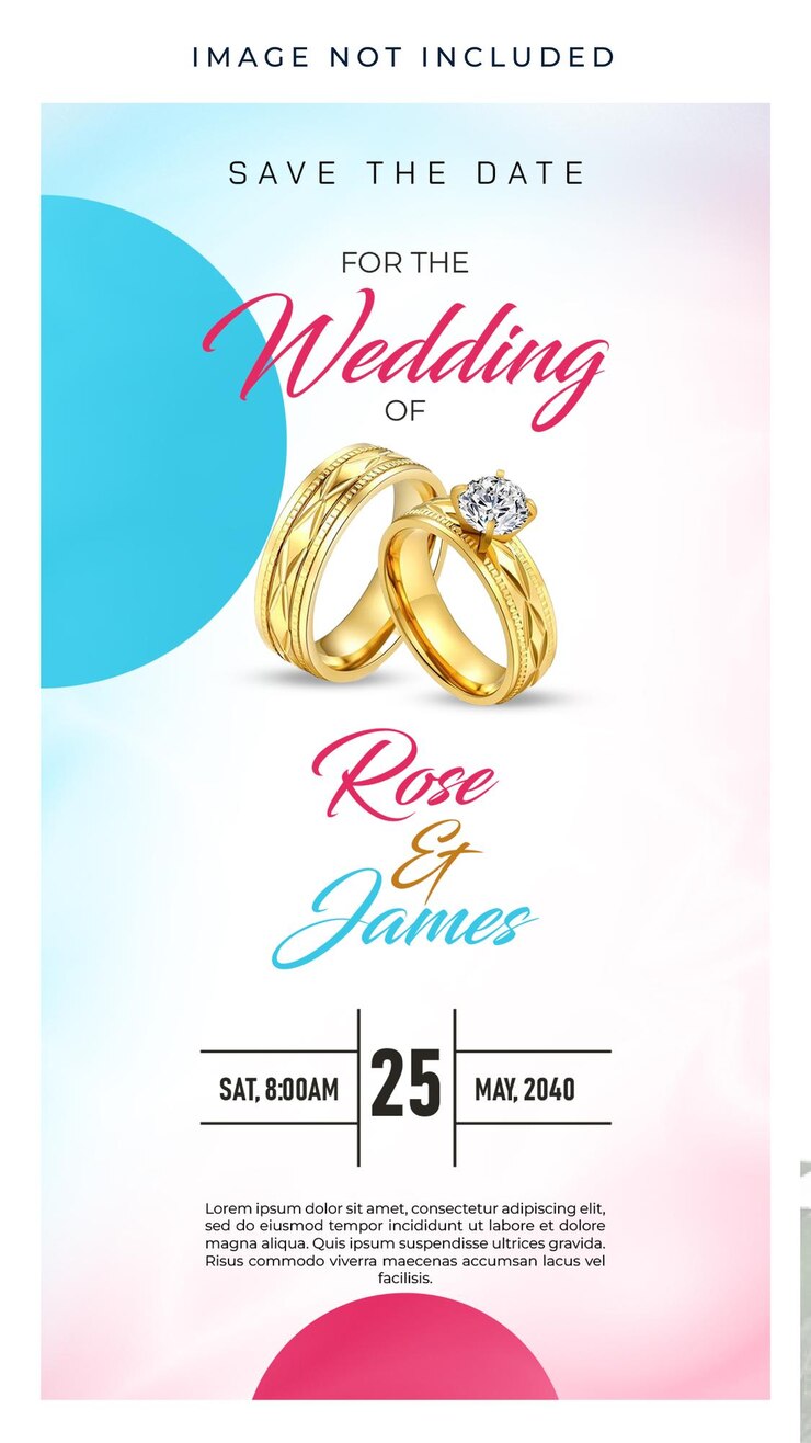 PSD diseño de plantilla de invitación de boda psd gratis