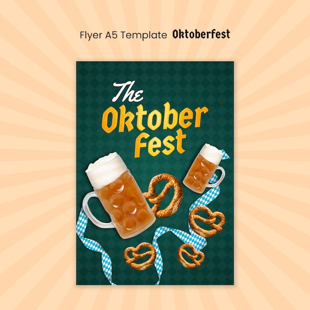 diseño de plantilla de oktoberfest