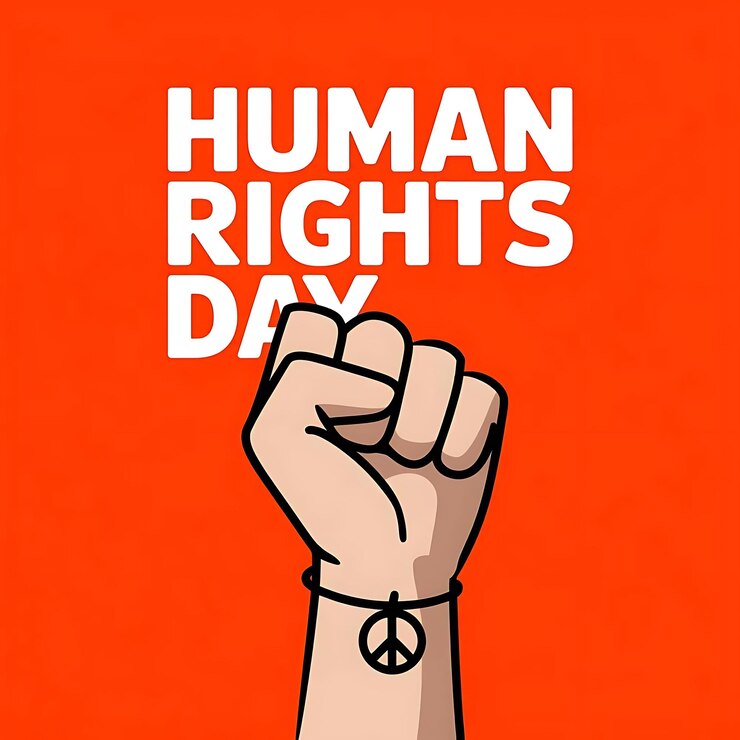 PSD diseño de la plantilla de la pancarta del día de los derechos humanos
