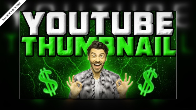 Diseño de plantilla PSD premium de banner web de video en miniatura de video de canal de youtube con efecto de brillo moderno