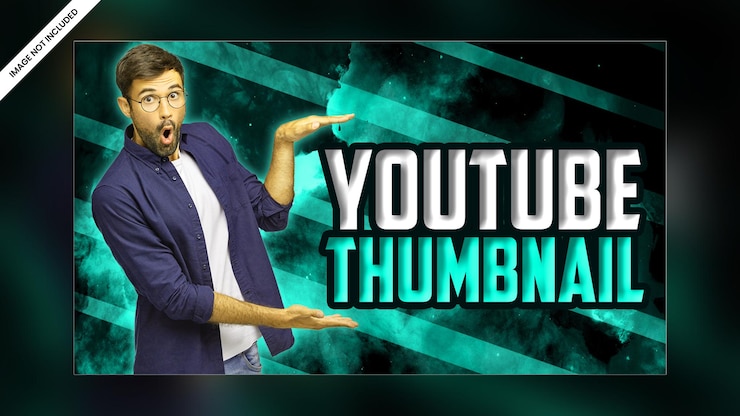 PSD diseño de plantilla psd premium de banner web de video en miniatura de video de canal de youtube con efecto de brillo moderno