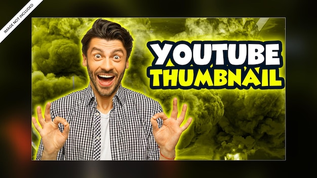 Diseño de plantilla PSD premium de banner web de video en miniatura de video de canal de youtube con efecto de brillo moderno