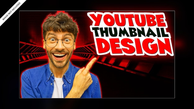 PSD diseño de plantilla psd premium de banner web de video en miniatura de video de canal de youtube con efecto de brillo moderno