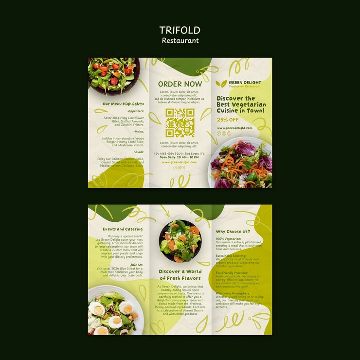 PSD diseño de plantilla de restaurante