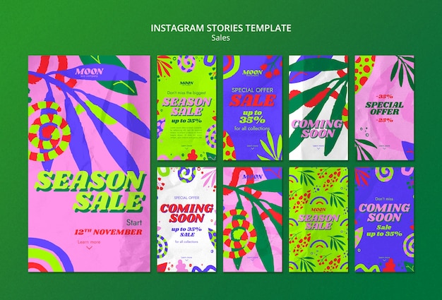 Diseño de plantilla de ventas kitsch