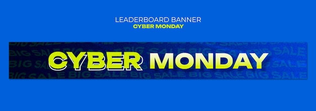 Diseño de plantillas de banners para la tabla de clasificación de Cyber Monday