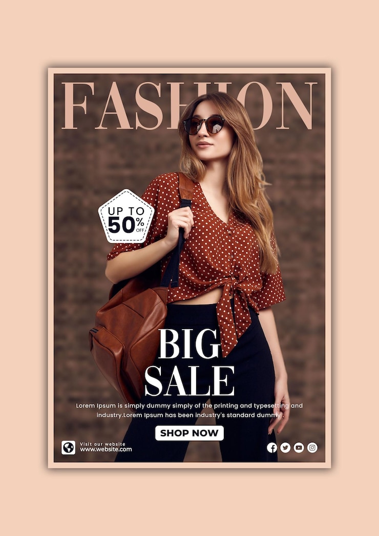 PSD diseño de plantillas de carteles de venta vertical