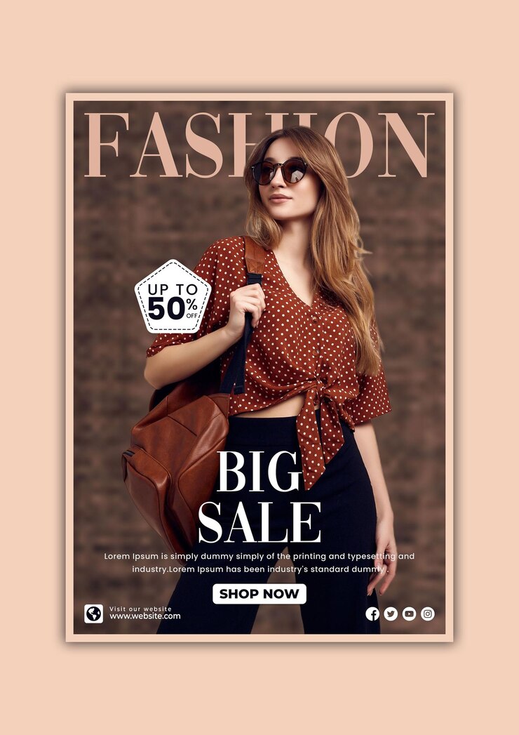 PSD diseño de plantillas de carteles de venta vertical