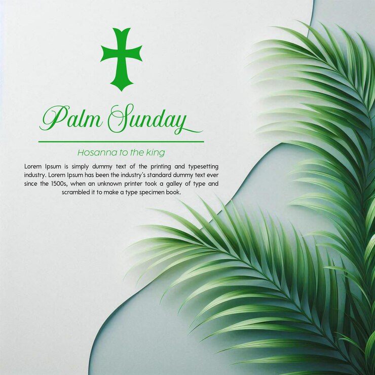 Diseño de plantillas para la celebración del Domingo de Ramos