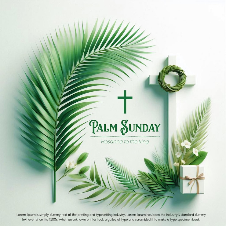 Diseño de plantillas para la celebración del Domingo de Ramos