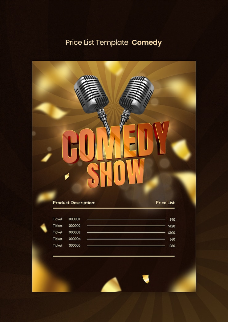 PSD diseño de plantillas de comedia