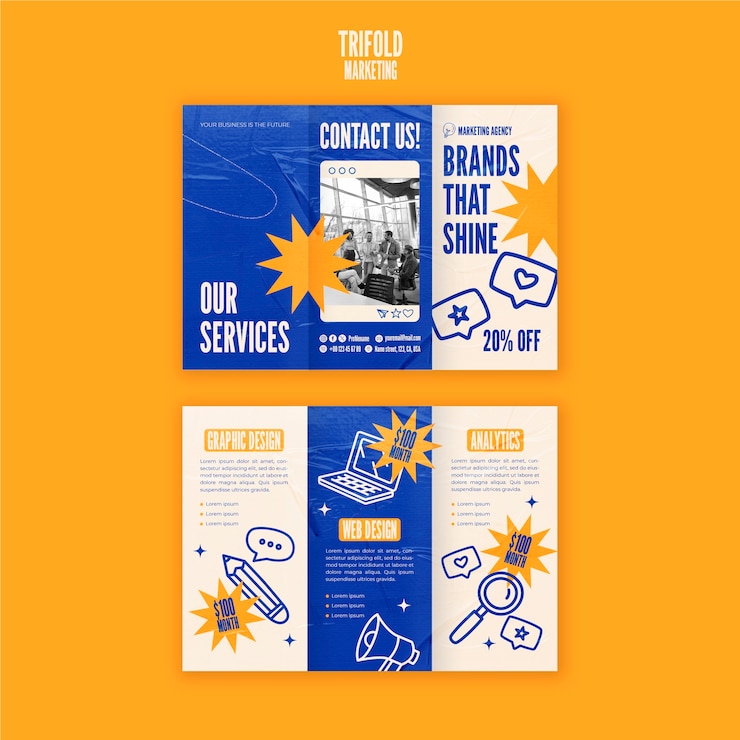 PSD diseño de plantillas de comercialización