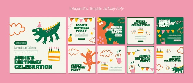 Diseño de plantillas de cumpleaños