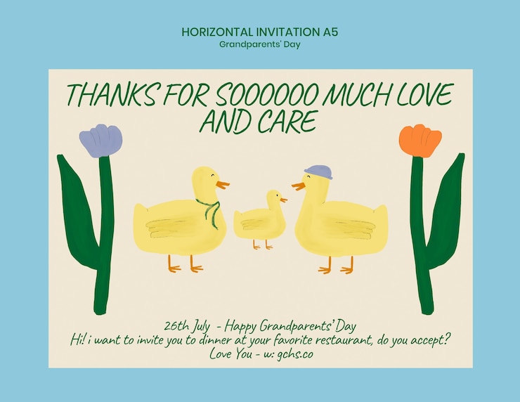 PSD diseño de plantillas para el día de los abuelos