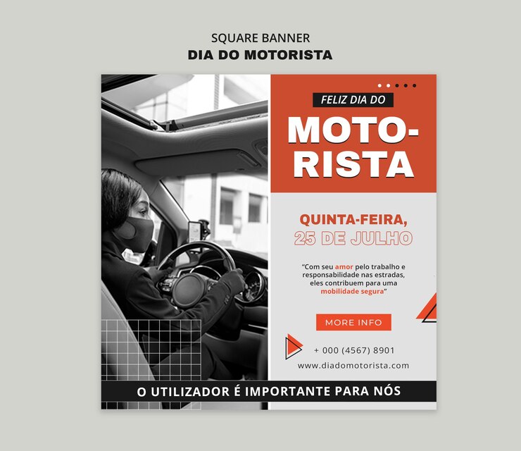 PSD diseño de plantillas de dia do motorista