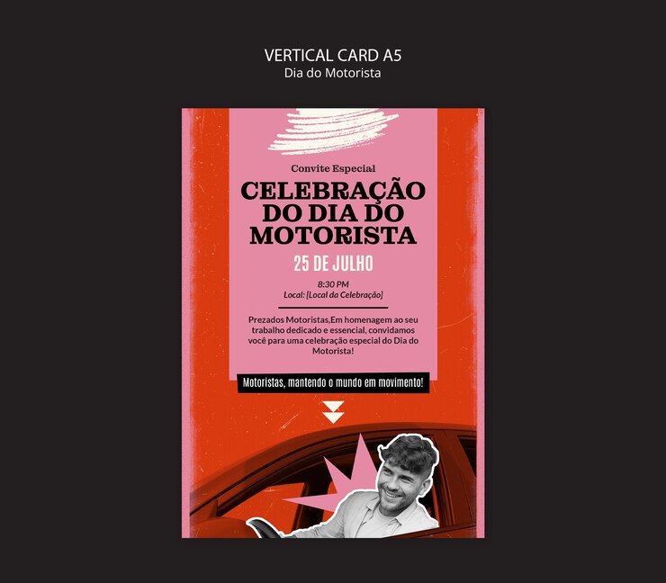 PSD diseño de plantillas de dia do motorista
