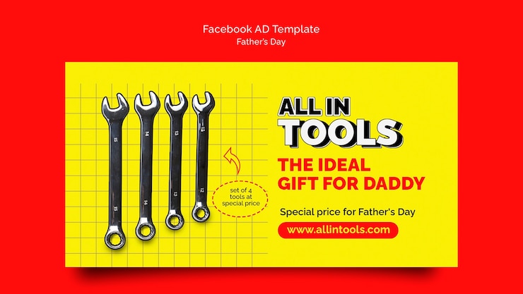 PSD diseño de plantillas para el día del padre