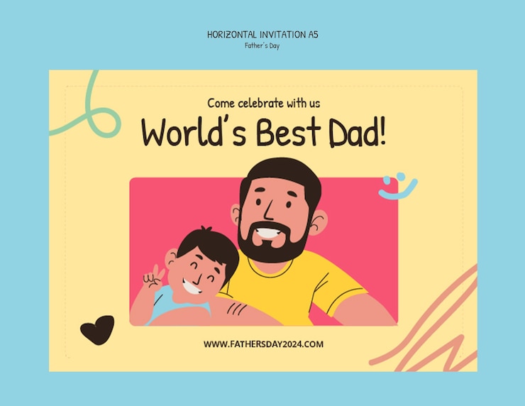PSD diseño de plantillas para el día del padre
