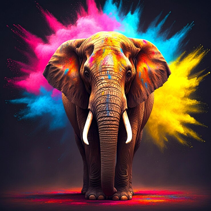 PSD diseño de plantillas para el feliz festival de holi
