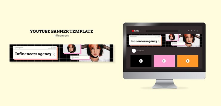 PSD diseño de plantillas de influencers