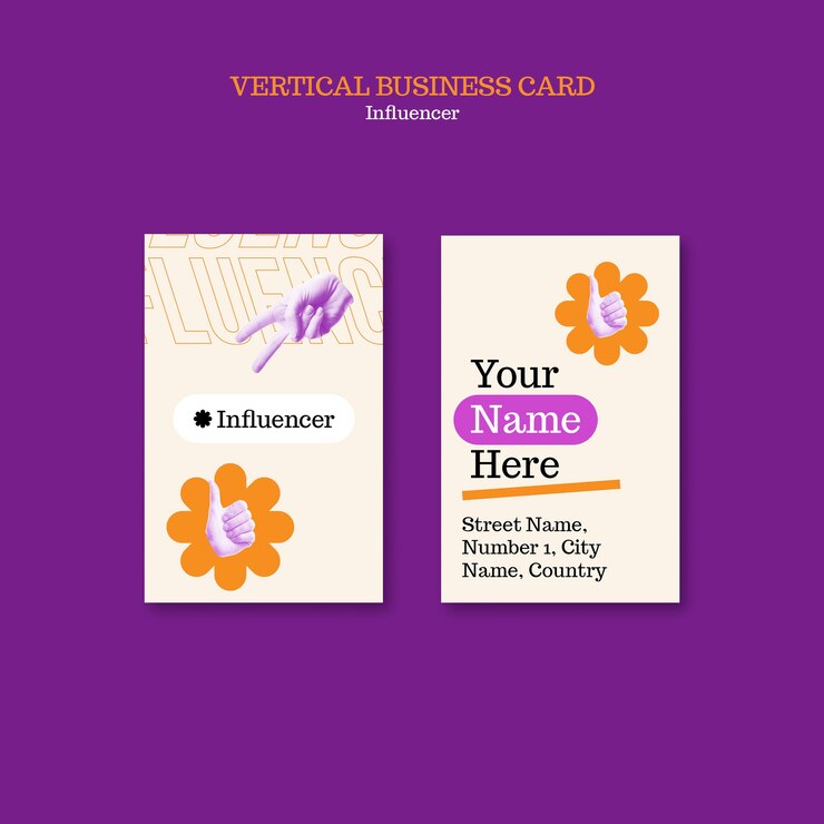 PSD diseño de plantillas de influencers