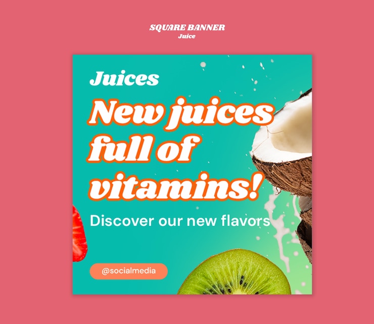 PSD diseño de plantillas de jugo